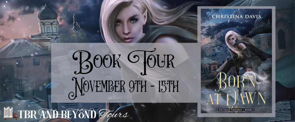 Book tour banner with book cover and dates of November 9th through 15th 